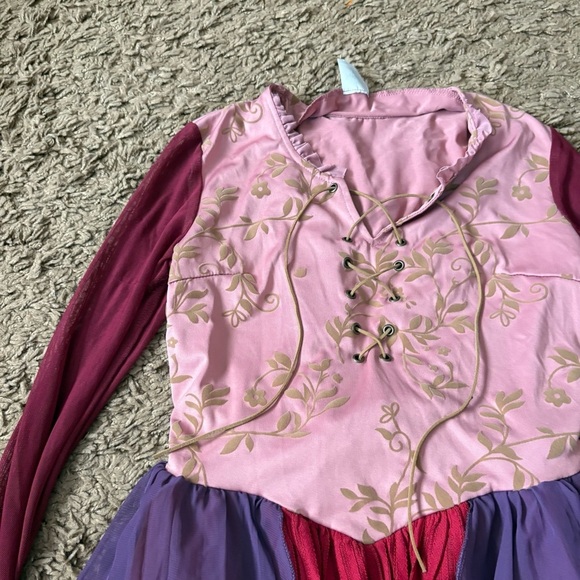 Disney Hocus Pocus Sarah Sanderson Girls Costume Dress XL Halloween Pink Purple - Picture 4 of 7